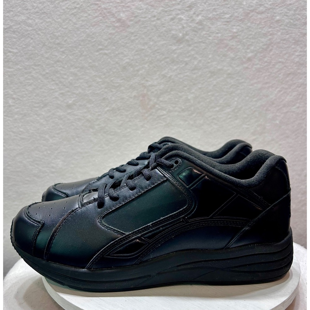 Drew Force Mens Black Leather Walking Shoes Sneakers 9.5 M 40960-14